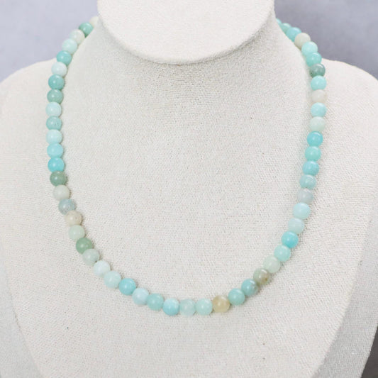 CLASSIC Amazoniet | Ketting | 6mm | Magneetsluiting | 45cm