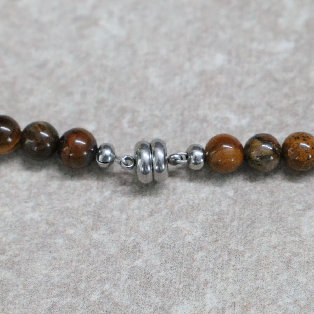 CLASSIC Tijgeroog | Ketting | 6mm | Magneetsluiting | 45cm