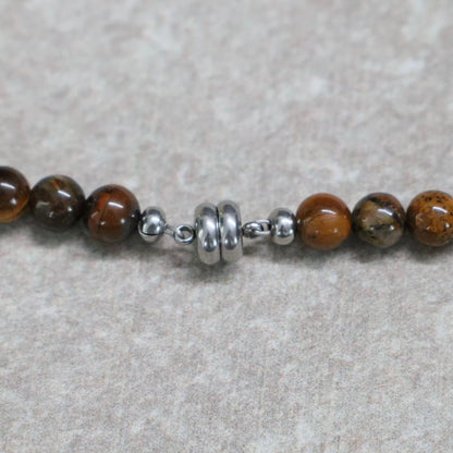 CLASSIC Tijgeroog | Ketting | 6mm | Magneetsluiting | 45cm