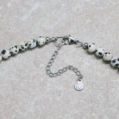 CLASSIC Dalmatiër Jaspis | Ketting | 6mm | Kreeftsluiting | 45cm