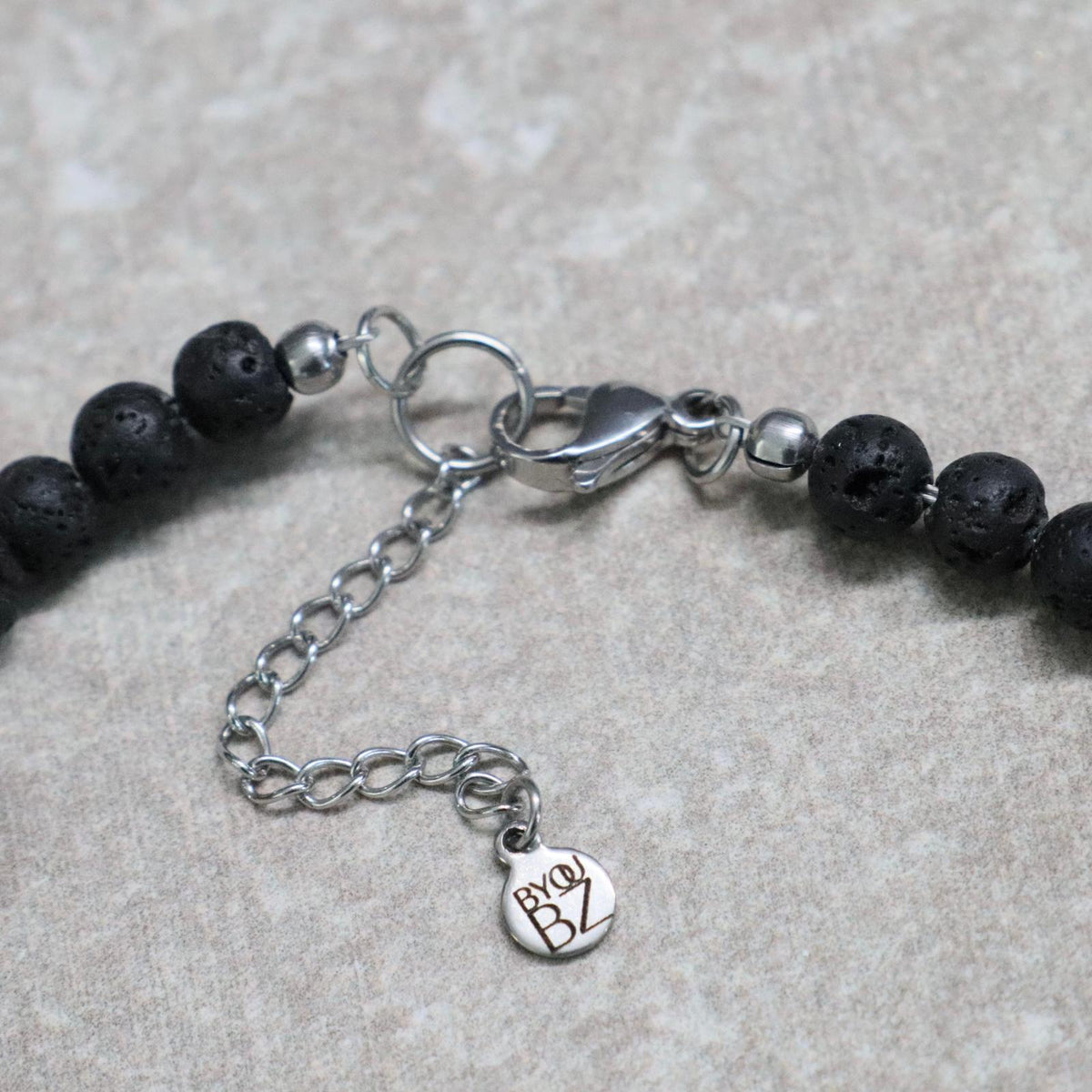 CLASSIC Lavasteen | Ketting | 6mm | Kreeftsluiting | 45cm