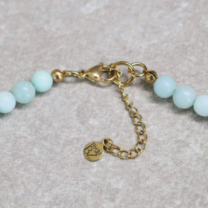 CLASSIC Amazoniet | Ketting | 6mm | Kreeftsluiting | 45cm