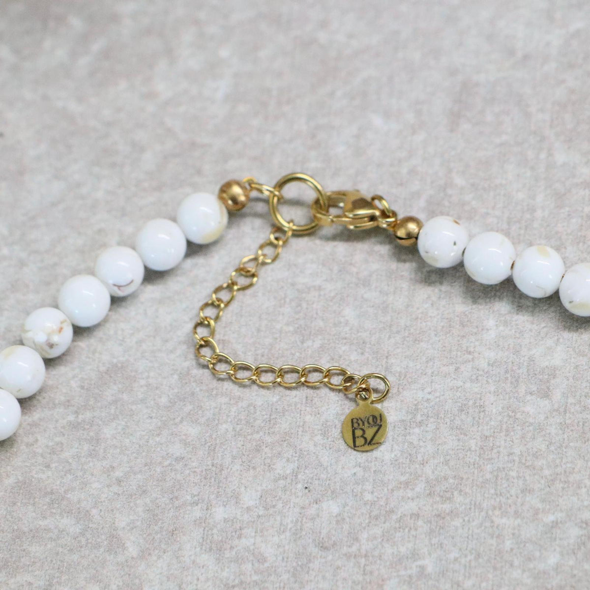 CLASSIC Schelp Turkoois | Ketting | 6mm | Kreeftsluiting | 45cm