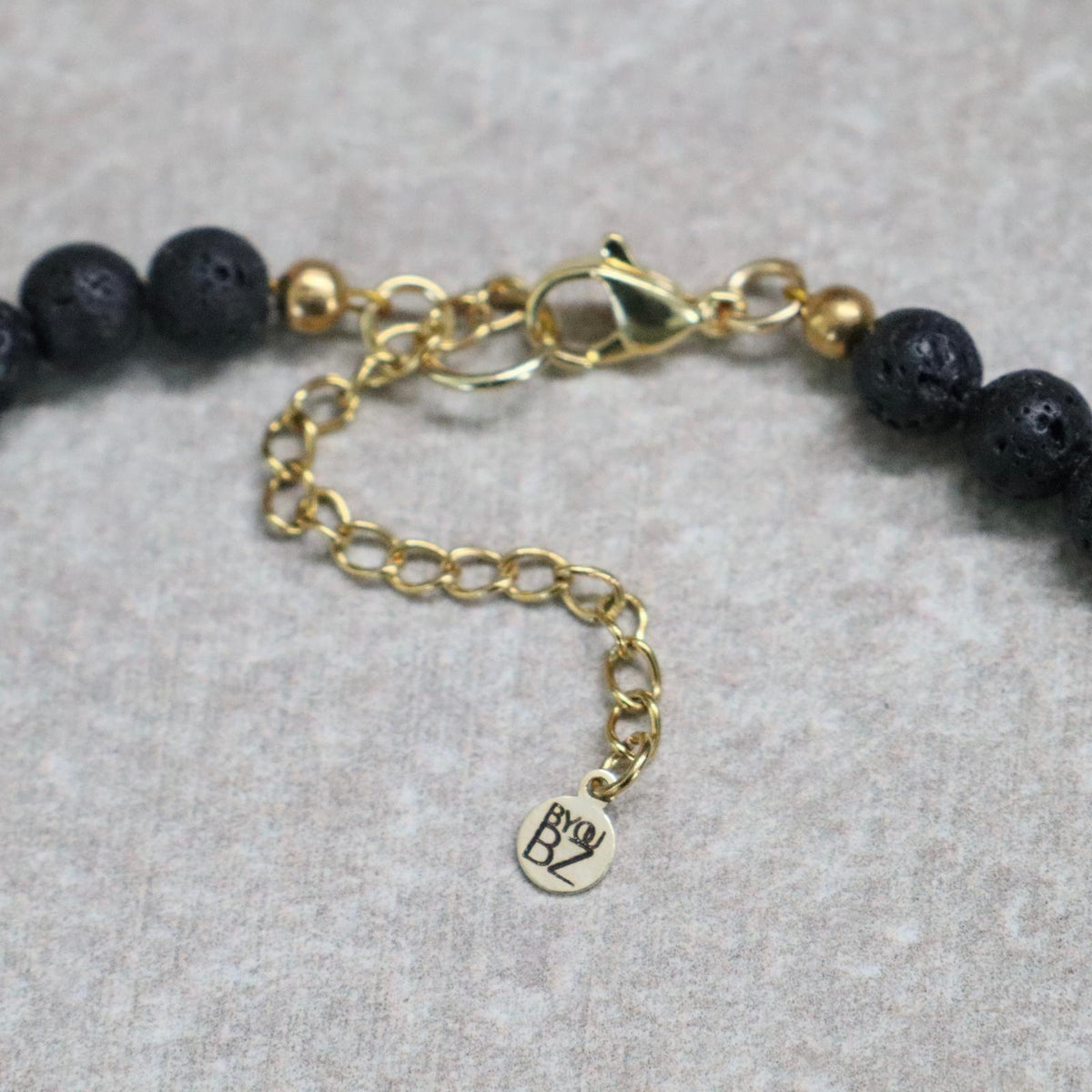 CLASSIC Lavasteen | Ketting | 6mm | Kreeftsluiting | 45cm