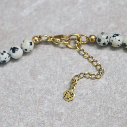 CLASSIC Dalmatiër Jaspis | Ketting | 6mm | Kreeftsluiting | 45cm