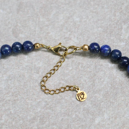 CLASSIC Lapis Lazuli | Ketting | 6mm | Kreeftsluiting | 45cm