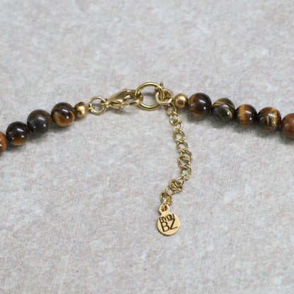 CLASSIC Tijgeroog | Ketting | 6mm | Kreeftsluiting | 45cm