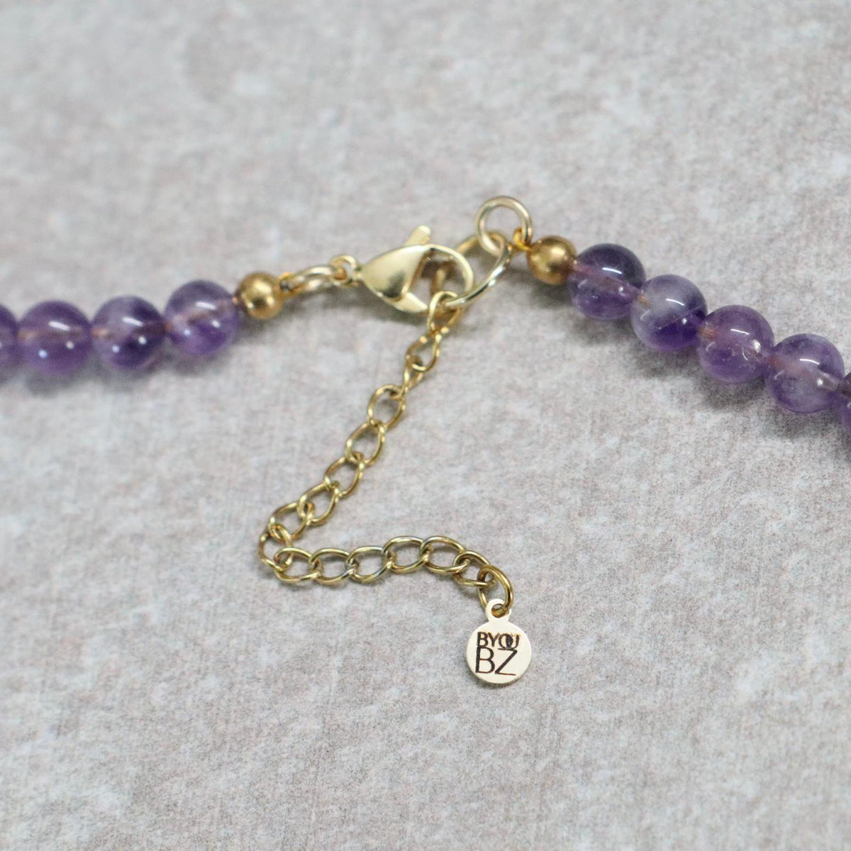 CLASSIC Amethist | Ketting | 6mm | Kreeftsluiting | 45cm