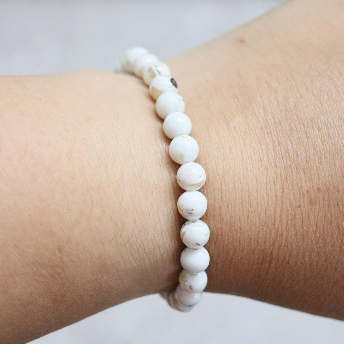 CLASSIC Schelp Turkoois | Armband | 6 mm | Normal Fit
