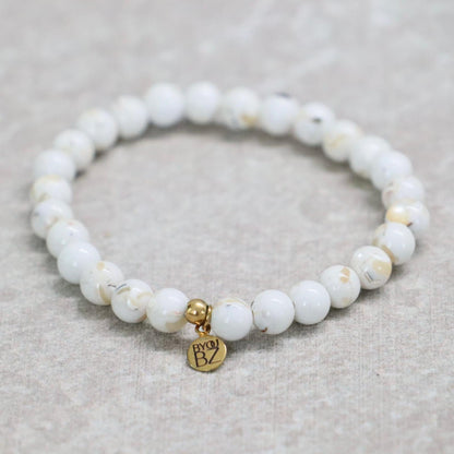 CLASSIC Schelp Turkoois | Armband | 6 mm | Normal Fit