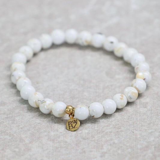 CLASSIC Schelp Turkoois | Armband | 6 mm | Normal Fit
