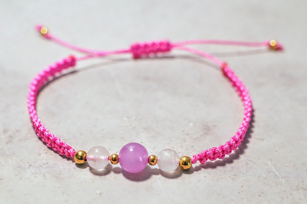 🌎🪢 NOMAD KNOTS | FUCHSIA PAARS | GOUD 🪢🌎