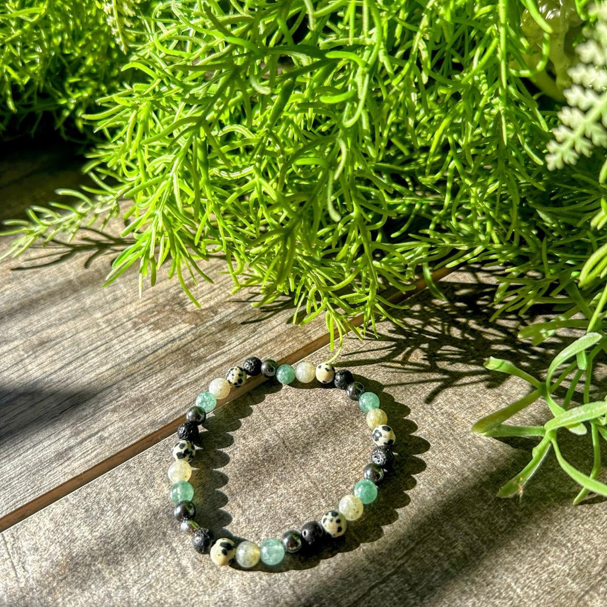HOKKAIDO MIST | Natuursteen armband mix | 6mm | Normal Fit