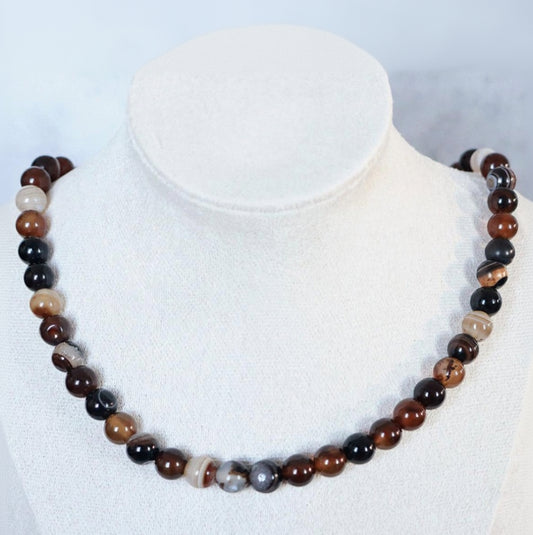 KALAHARI DUSK | Agaat ketting | 8mm | ca. 40cm