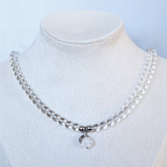 LAKE MORAINE | Kwarts ketting | 6mm | ca. 40cm