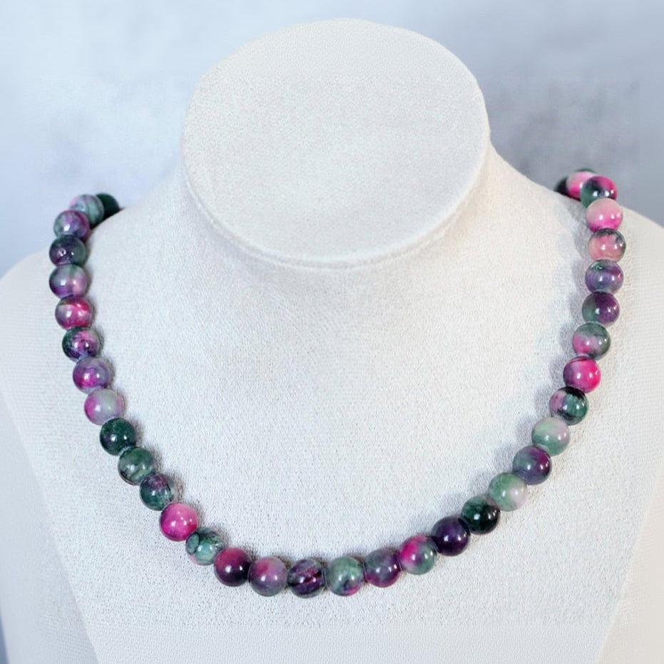 AURORA GLADE | Zoisiet ketting | 8mm | ca. 40cm