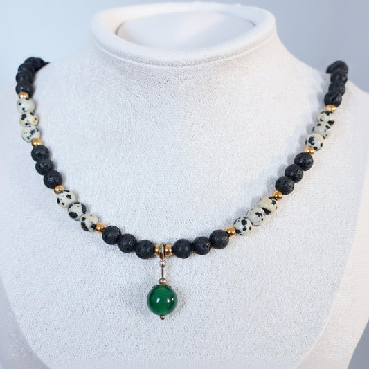 THE WHISTLERS CREST | Natuursteen ketting mix | 6mm | ca. 40cm
