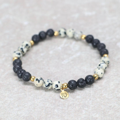 SPIRIT OF OAXACA | Dalmatiër jaspis armband | 6mm | Normal Fit