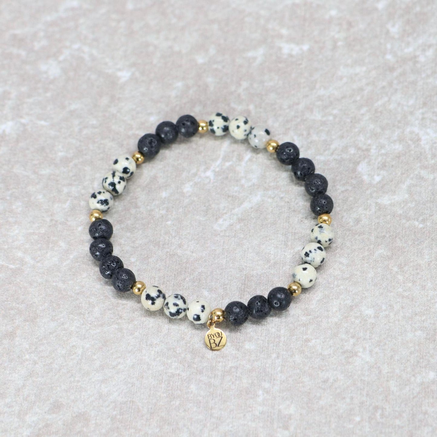 SPIRIT OF OAXACA | Dalmatiër jaspis armband | 6mm | Normal Fit