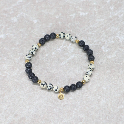 SPIRIT OF OAXACA | Dalmatiër jaspis armband | 6mm | Normal Fit