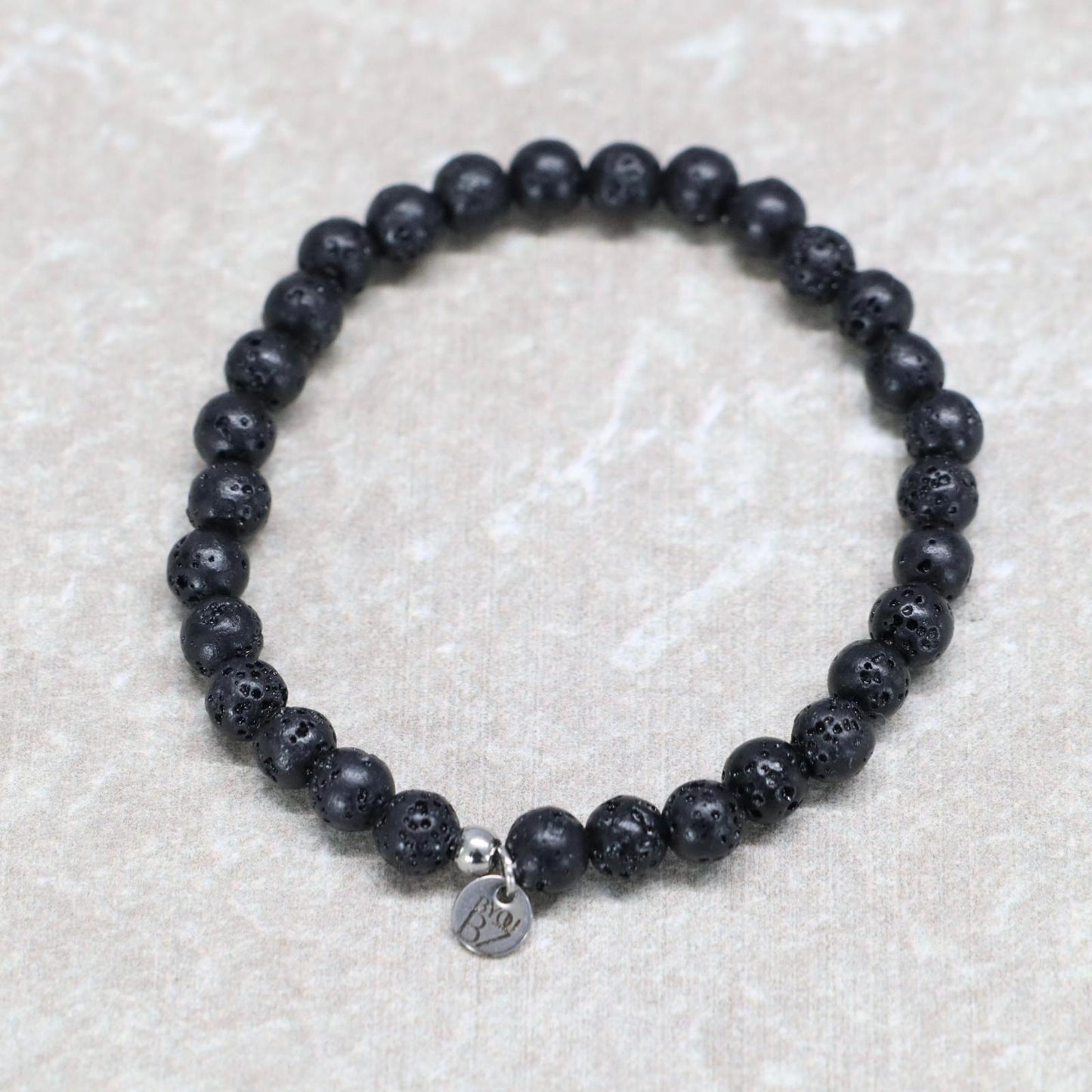 CLASSIC LAVASTEEN | Lavasteen armband | 6mm | Normal Fit