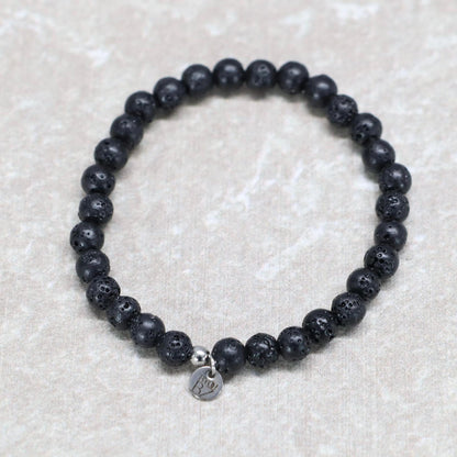 CLASSIC LAVASTEEN | Lavasteen armband | 6mm | Normal Fit
