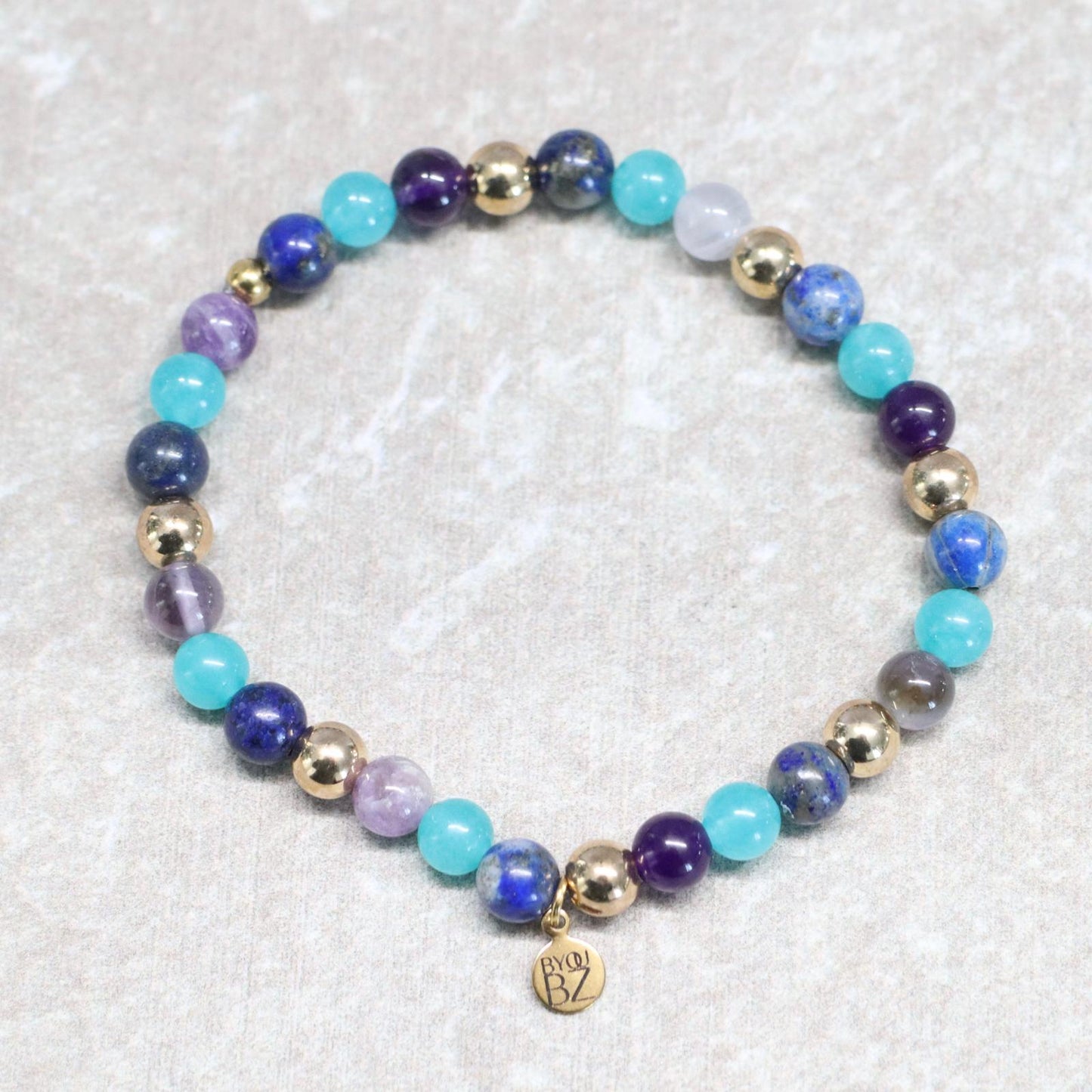 MAUI MOONRISE | Natuursteen armband mix | 6mm | Normal Fit