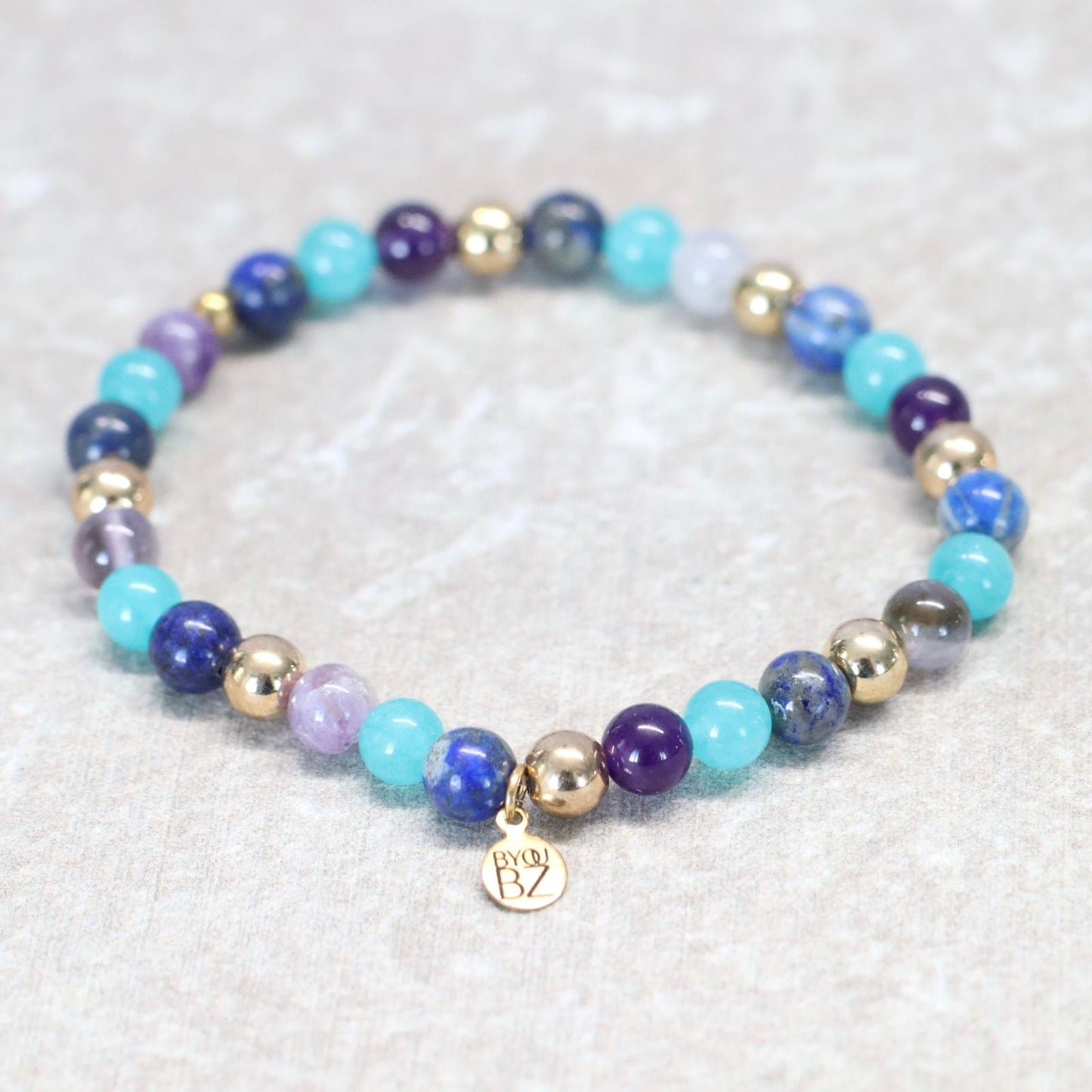 MAUI MOONRISE | Natuursteen armband mix | 6mm | Normal Fit
