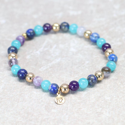 MAUI MOONRISE | Natuursteen armband mix | 6mm | Normal Fit