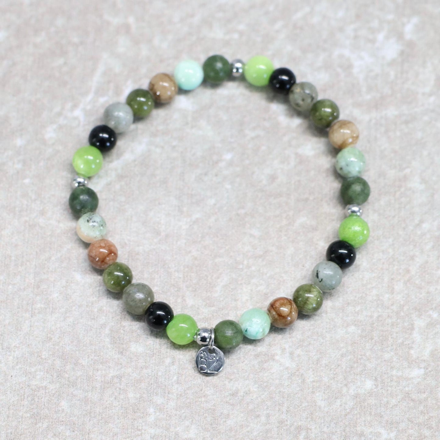 VERDE VOYAGE | Natuursteen armband mix | 6mm | Normal Fit