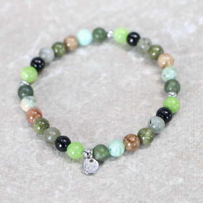 VERDE VOYAGE | Natuursteen armband mix | 6mm | Normal Fit