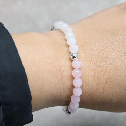 SEOUL BLOSSOM GLOW | Natuursteen armband mix | 6mm | Normal Fit