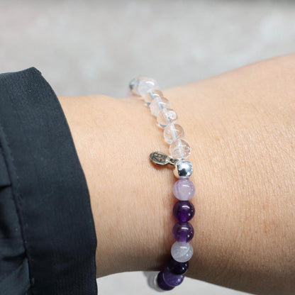 SEOUL BLOSSOM GLOW | Natuursteen armband mix | 6mm | Normal Fit