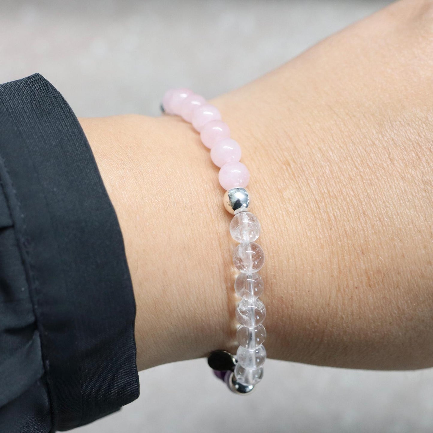 SEOUL BLOSSOM GLOW | Natuursteen armband mix | 6mm | Normal Fit