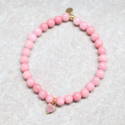 PALM SPRINGS LOVE | Rhodoniet armband | 6mm | Normal Fit