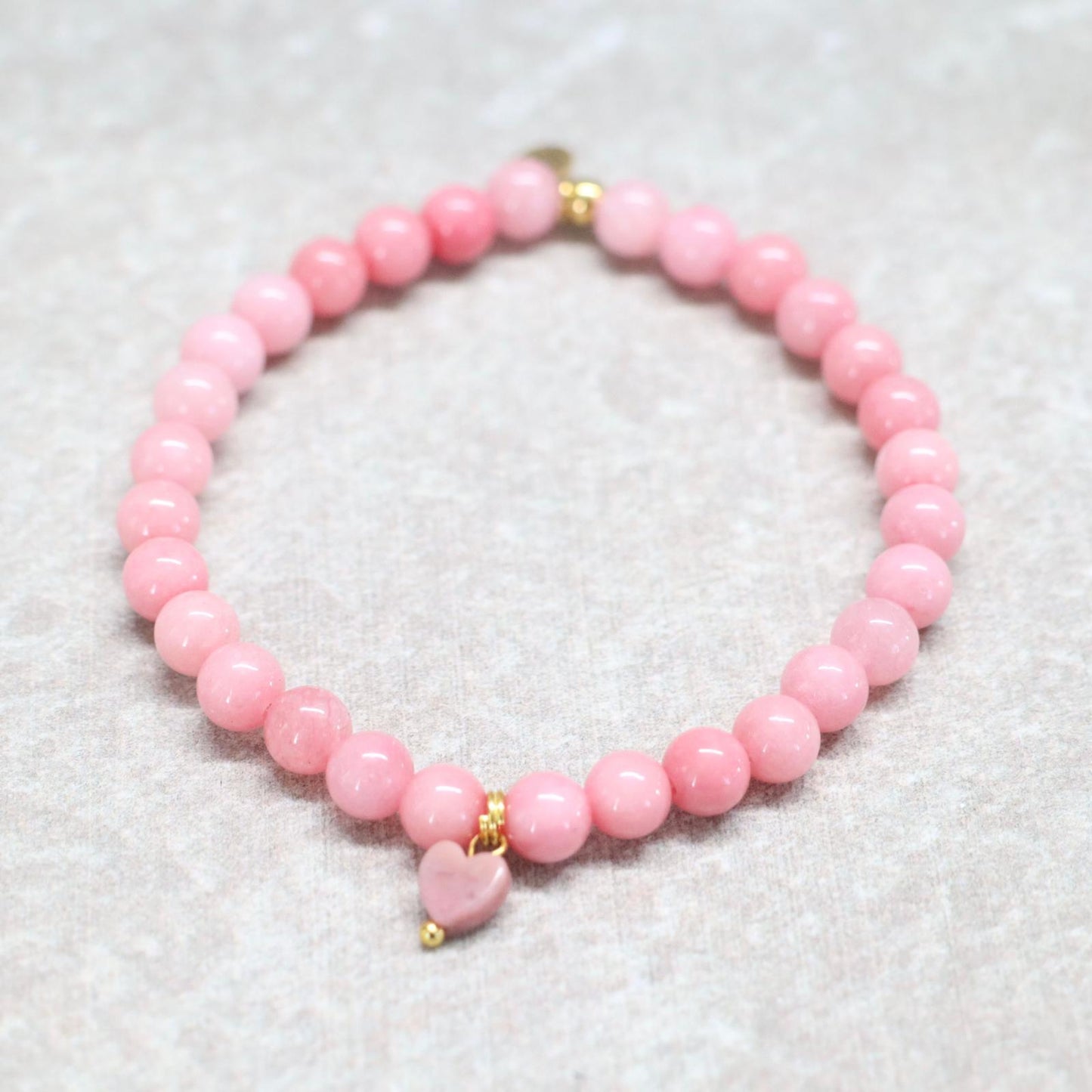 PALM SPRINGS LOVE | Rhodoniet armband | 6mm | Normal Fit
