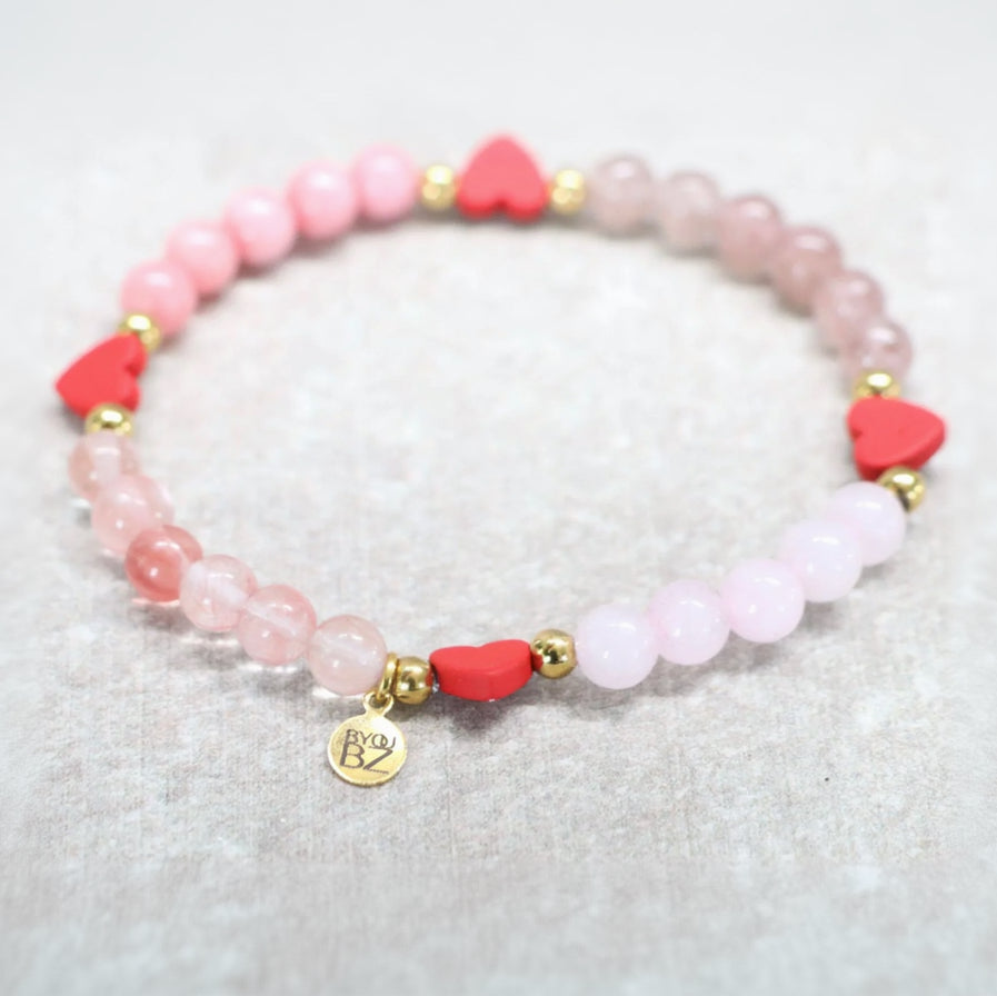 VERONA AMOUR | Natuursteen armband mix | 6mm | Normal Fit