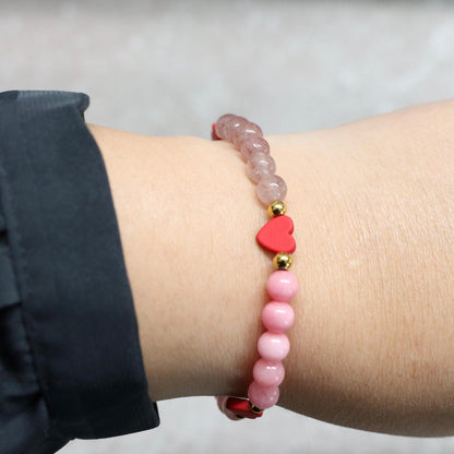 VERONA AMOUR | Natuursteen armband mix | 6mm | Normal Fit
