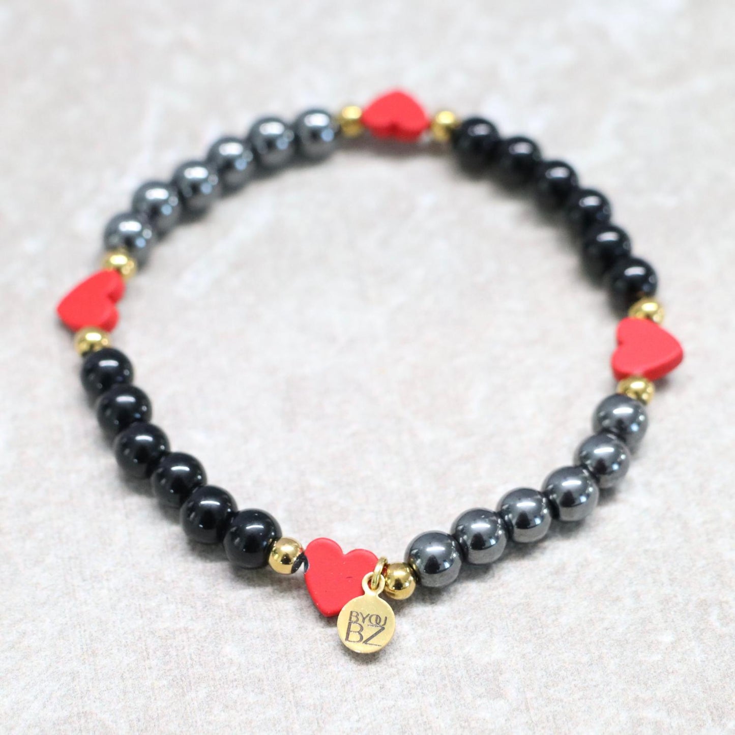 MIDNIGHT PARIS | Natuursteen armband mix | 6mm | Normal Fit