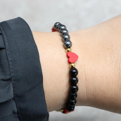 MIDNIGHT PARIS | Natuursteen armband mix | 6mm | Normal Fit