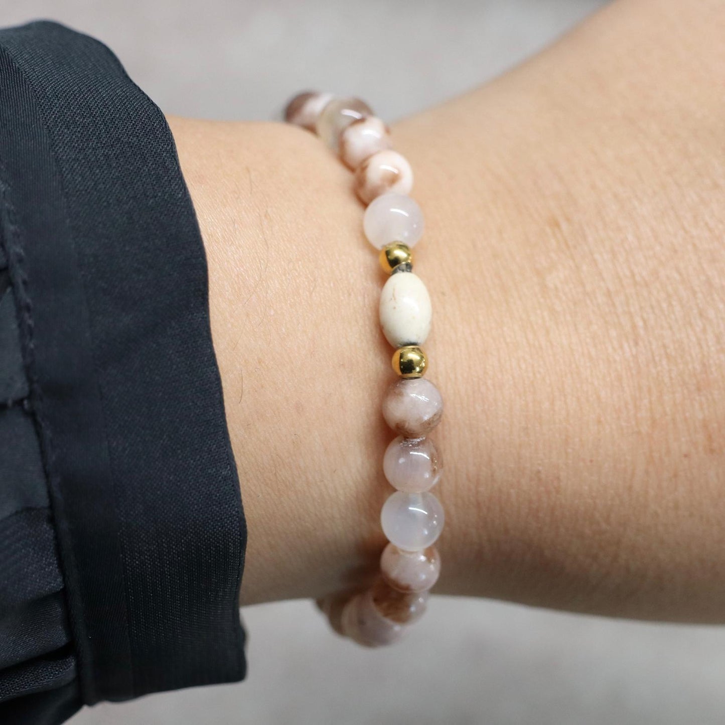 VILNIUS CALM | Natuursteen armband | 6mm | Normal Fit