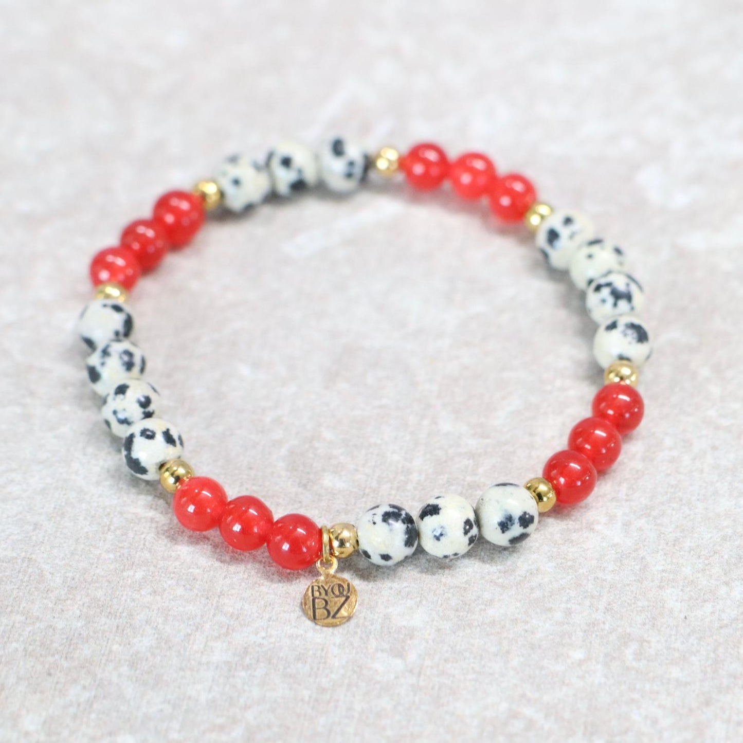 SPIRIT OF OAXACA | Dalmatiër jaspis armband | 6mm | Normal Fit