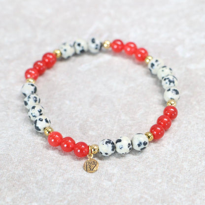 SPIRIT OF OAXACA | Dalmatiër jaspis armband | 6mm | Normal Fit