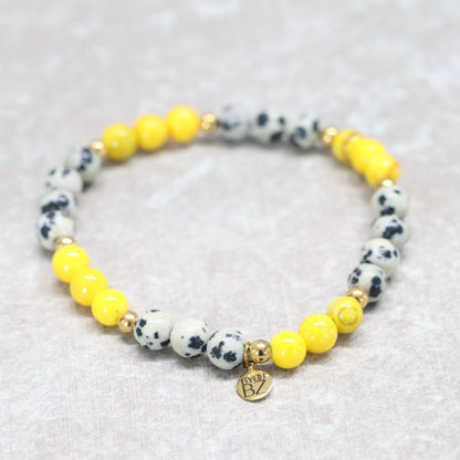 SPIRIT OF OAXACA | Dalmatiër jaspis armband | 6mm | Normal Fit