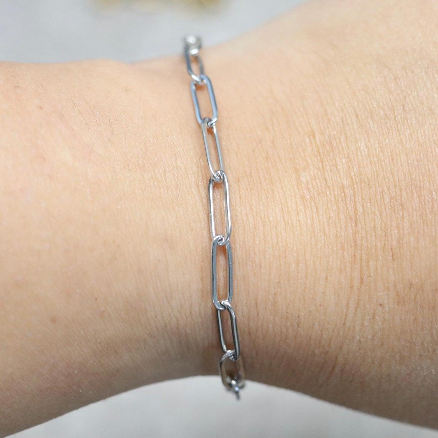 Basis armband C | Zilver | 15cm