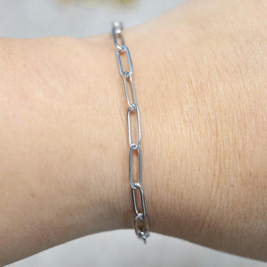 Basis armband C | Zilver | 17cm