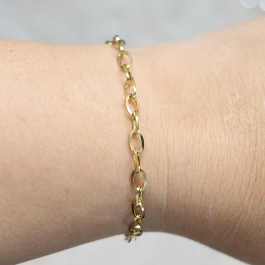 Basis armband B | Goud | 17cm