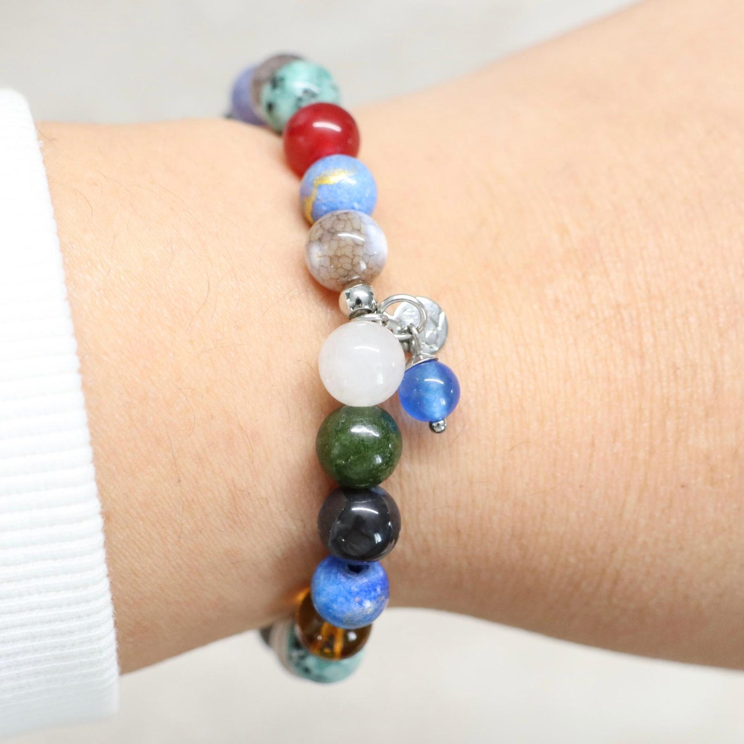 MEXICO CITY VIBES | Natuursteen armband mix | 8mm | Normal Fit