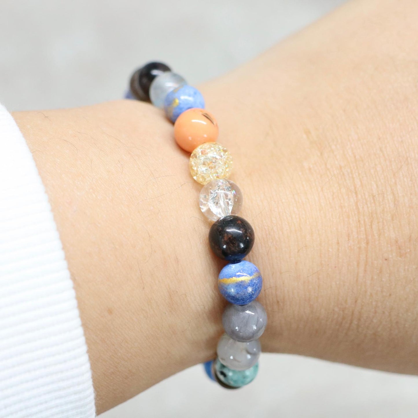 MEXICO CITY VIBES | Natuursteen armband mix | 8mm | Normal Fit