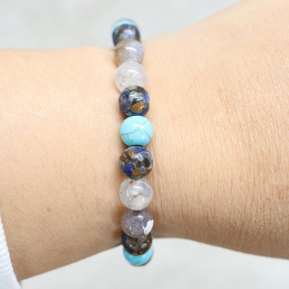 KOH LANTA CALM | Natuursteen armband mix | 8mm | Normal Fit